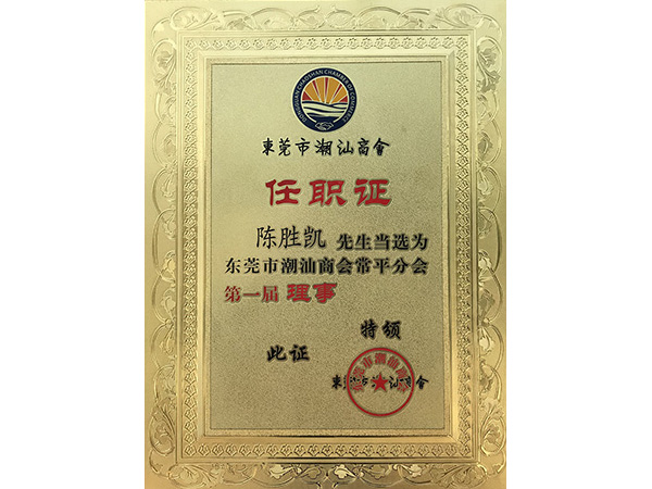 水蜜桃网站在线看金屬榮譽：潮汕商會理事